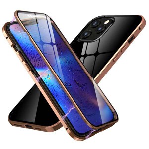 両面ガラス 2020 iPhone12Pro Max ケース 透明カバー 表裏 ガラス マグネットケース 人気 全面カバー アイフォン12 プロ マックス 6.7イ