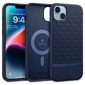 【送料無料】Caseology iPhone 14 用 ケース MagSafe対応 TPU 立体パターン 3D 高級 モダン 耐久性 カバー 耐衝撃 PCシート グリップ パ