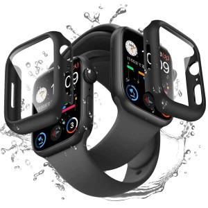 【送料無料】Apple Watch Series 7 用 防水ケース IP67防水規格 実機検証 ハードケース 超薄型 文字盤窓拡大 フィルム 3D熱湾エッジ加工 