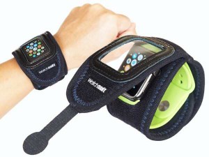 【送料無料】《Watch Suit VIEW 黒／黒紺》はApplewatch、腕時計を５秒で簡単装着する保護カバーです。透明保護フイルムの上からスマート