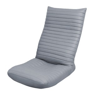 【送料無料】座椅子 コンパクト 無地 3段階リクライニング あぐら座椅子 肉厚クッション フロアチェア 折り畳み １人掛け 椅子 (Gray)