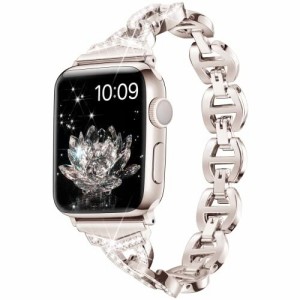 【送料無料】(Daturus) 互換性があります Apple Watch バンド ダイヤモンドラインストーン ステンレス アップルウォッチ ベルト Apple Wa