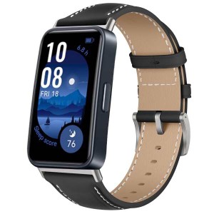 【送料無料】(LanQii) レザーバンド HUAWEI Band 9 / HUAWEI Band 8 対応 バンド PUレザー素材 ベルト ソフト 柔軟性 ビジネス風 交換ベ