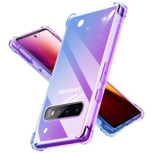 【送料無料】Samsung Galaxy S10 Plus 用ケース/Galaxy S10+ 用ケース グラデーション クリア 全面保護カバー SCV42 SC-04L SC-05L ケー