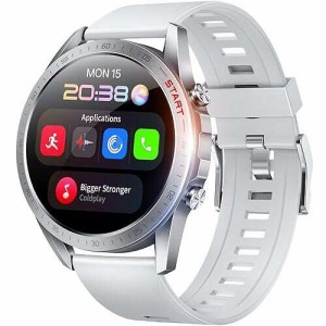 【送料無料】スマートウォッチ Bluetooth5.3 通話機能付き 腕時計 1.54インチ大画面 長持ちバッテリー IP68防水 Android iPhone対応 Blue