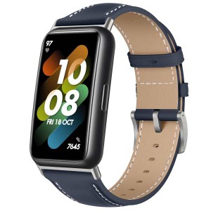 【送料無料】(LanQii) レザーバンド HUAWEI Band 7 対応 バンド PUレザー素材 ベルト ソフト 柔軟性 ビジネス風 交換ベルト レディース&