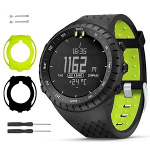 【送料無料】対応 Suunto Core バンド  2色配色 シリコン製 スントコア 交換バンド 取付工具付き ソフト 軽量 運動型 衝撃吸収 suunto co