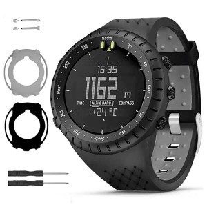 【送料無料】対応 Suunto Core バンド  2色配色 シリコン製 スントコア 交換バンド 取付工具付き ソフト 軽量 運動型 衝撃吸収 suunto co