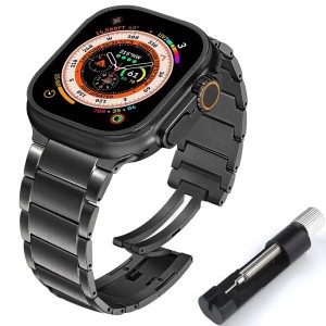 【送料無料】コンパチブル Apple watch バンド チタニウム製 アップルウォッチ バンド チタン製互?ベルト apple watch series Ultra2/Ult