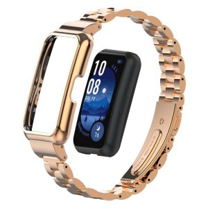 【送料無料】(LanQii) バンド Huawei Band 9 / Huawei Band 8 対応 バンド ステンレスメタル おしゃれ 交換バンド クイックリリースボタ