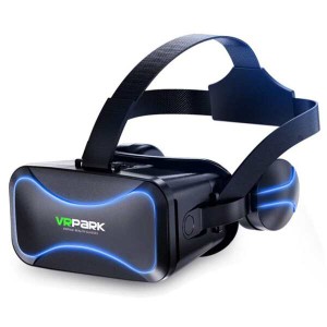 【送料無料】VRメガネ - 3Dメガネは、4.5〜6.0インチのスマートフォンバーチャルリアリティブルーレイVRメガネ用のヘッドフォンが装備さ
