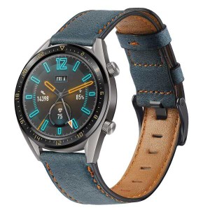 【送料無料】(Miimall) Huawei Watch GT2 46mm / GT2e レザーバンド Huawei Watch GT2 46mm 本革ベルト皮革 留め金 高級 レザー 快適 簡