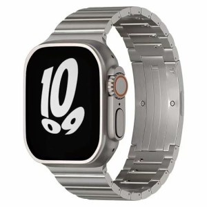 【送料無料】コンパチブル apple watch バンド apple watch リンクブレスレット チタン製 取り外しボタン 軽量 丈夫 調整工具不要 iWatch