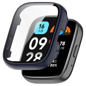 【送料無料】(Gosento)for Xiaomi Redmi Watch 3 Active ケース フィルム PCフレーム 一体型+全面3D液晶保護フィルム 飛散防止 衝撃吸収 