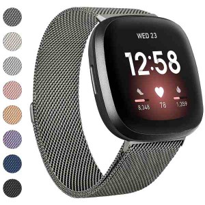 【送料無料】(YGTBSR) コンパチブル Fitbit Versa4 バンド/Fitbit Versa3 バンド/Fitbit Sense 2 バンド/Fitbit Sense バンド ミラネーゼ