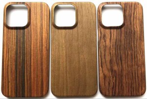 【送料無料】Aikutaysa iPhone 15 Pro Max 用 ケース 木製 ウッドケース 木製カバー アイフォン15 プロ マックス 木製ケース 極薄 0.8mm 