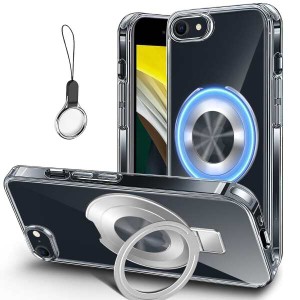 【送料無料】iPhone SE ケース 第2世代 第3世代 iphone 8 ケース Magsafe対応隠し収納式 多機能一体スタンド Newnugds スマホカバーケー