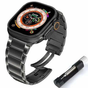 【送料無料】(synsing) コンパチブル Apple watch バンド チタニウム製 アップルウォッチ バンド チタン製互?ベルト apple watch series 