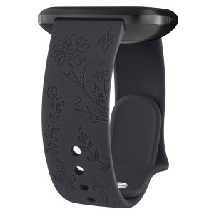 【送料無料】刻印フラワーバンド for Fitbit Versa 2 / Fitbit Versa/Fitbit Versa Lite/Fitbit Versa SE バンド 交換ベルト 交換バンド 