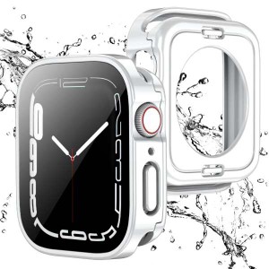 【送料無料】Apple Watch 用 防水ケース 45mm アップルウォッチ カバー 直角エッジデザイン 保護 アップルウォッチ Series 9/8/7 カバー 
