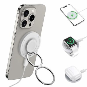 【送料無料】magsafe充電器 3in1 ワイヤレス充電器 AppleWatch 充電器 15Ｗ 折りたため iPhone/iWatch/AirPods充電 TYPE-Cケーブル付き P