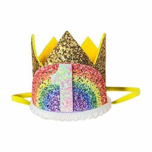 【送料無料】(PAIMEI) 1歳 誕生日 バースデー ハット 王冠 数字 帽子 クラウン パーティー 記念日 お祝い飾り付け グッズ