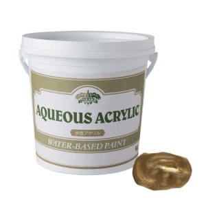 水性塗料 ゴールド・メタリックシリーズ (1kg, AntiqueGold アンティークゴールド) タカラ塗料