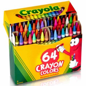 クレヨラ (Crayola) クレヨン 64色 クレヨン削り付き 正規品 520064
