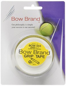 BOWBRAND(ボウブランド) オーバーグリップテープ3本巻 ウェットタイプ ホワイト BOW003