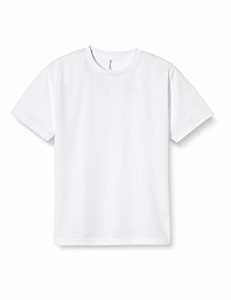 グリマー 半袖 4.4oz ドライTシャツ (クルーネック) 00300-ACT_K キッズ ホワイト 150cm (日本サイズ150相当)