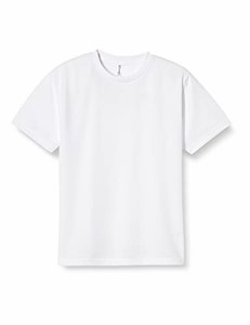 グリマー 半袖 4.4oz ドライTシャツ (クルーネック) 00300-ACT_K キッズ ホワイト 120cm (日本サイズ120相当)
