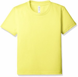 グリマー 半袖 4.4oz ドライTシャツ (クルーネック) 00300-ACT_K キッズ イエ ロー 120cm (日本サイズ120相当)