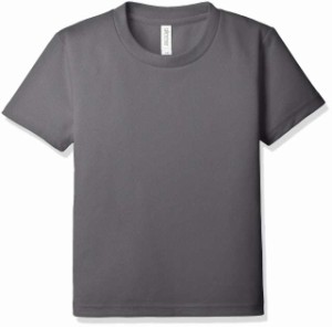 グリマー 半袖 4.4oz ドライTシャツ (クルーネック) 00300-ACT_K キッズ ダークグレー 150cm (日本サイズ150相当)