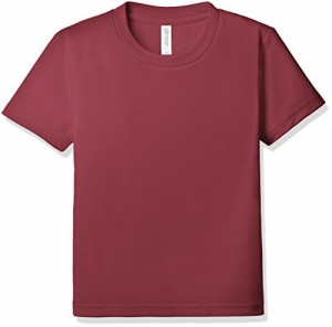 グリマー 半袖 4.4oz ドライTシャツ (クルーネック) 00300-ACT_K キッズ バーガンディ 140cm (日本サイズ140相当)