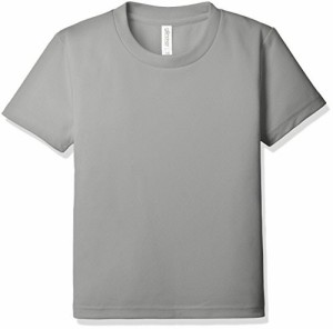グリマー 半袖 4.4oz ドライTシャツ (クルーネック) 00300-ACT_K ボーイズ グレー 140cm (日本サイズ140相当)