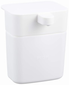 【送料無料】SANEI シンクのディスペンサー 食器洗剤入れ 浮かす収納 ワンプッシュ ホワイト PW1711-W