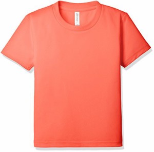 グリマー 半袖 4.4oz ドライTシャツ (クルーネック) 00300-ACT_K キッズ 蛍光オレンジ 150cm (日本サイズ150相当)