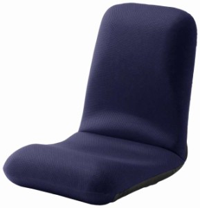 セルタン 座椅子 高反発 和楽チェア Lサイズ メッシュブルー 背筋ピン 背部リクライニング 日本製 A453a-505BL