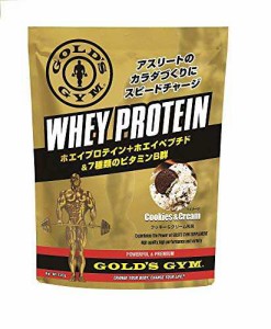 ゴールドジム(GOLD’S GYM) ホエイプロテイン クッキー＆クリーム風味 720g