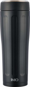 和平フレイズ 水筒 オフ ィス 携帯 ポータブルタンブラー イミオ 480ml ブラック 真空断熱構造 保温 保冷 IM-0005