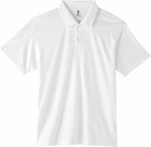 グリマー 半袖 3.5オンス インターロック ドライ ポロシャツ 00351-AIP メンズ ホワイト S (日本サイズS相当)