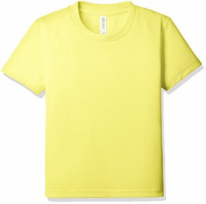 グリマー 半袖 4.4oz ドライTシャツ (クルーネック) 00300-ACT_K キッズ イエ ロー 110