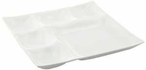 【送料無料】深山 仕切り皿 ビュッフェプレート 白磁 コワケ 日本製