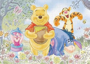 108ピース ジグソーパズル Winnie the Pooh(くまのプーさん)-sweet flower-【パズルデコレーション】(18.2x25.7cm)