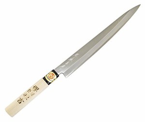 【送料無料】堺源吉 日本製 刺身 包丁 240mm 鋼 カスミ 木柄 堺の包丁