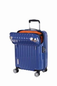トラベリスト スーツケース ジッパー オープン モーメント 機内持ち込み可 35L 54 cm 3.4kg ブルーカーボン
