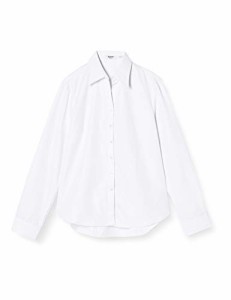 【送料無料】アトリエサンロクゴ シャツ ブラウス 事務服 制服 ワイシャツ ビジネスワイシャツ l1-l22 レディース 開襟-white 日本 L (日