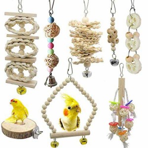 【送料無料】Barleycorn バードトイ 鳥おもちゃ オウムブランコ 鳥グッズ 鳥の遊び場 吊下げタイプ玩具 セキセイインコおもちゃ 噛む玩具