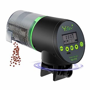 Ycozy 魚自動給餌器 二代 USB充電式 湿気防止 水族水槽用タイムフィーダー 熱帯魚 金魚 オートフィーダー 水槽 自動餌やり機 餌やり器 |