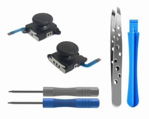 【送料無料】ElecGear 2個ジョイコン交換用ジョイスティック、Switch Joy-conとSwitch Lite対応の左/右コントロー ラー修理パーツセンサ